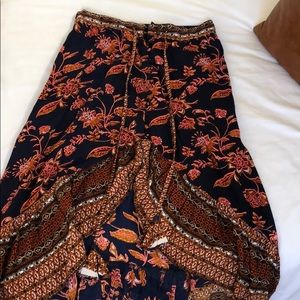 Flower maxi skirt